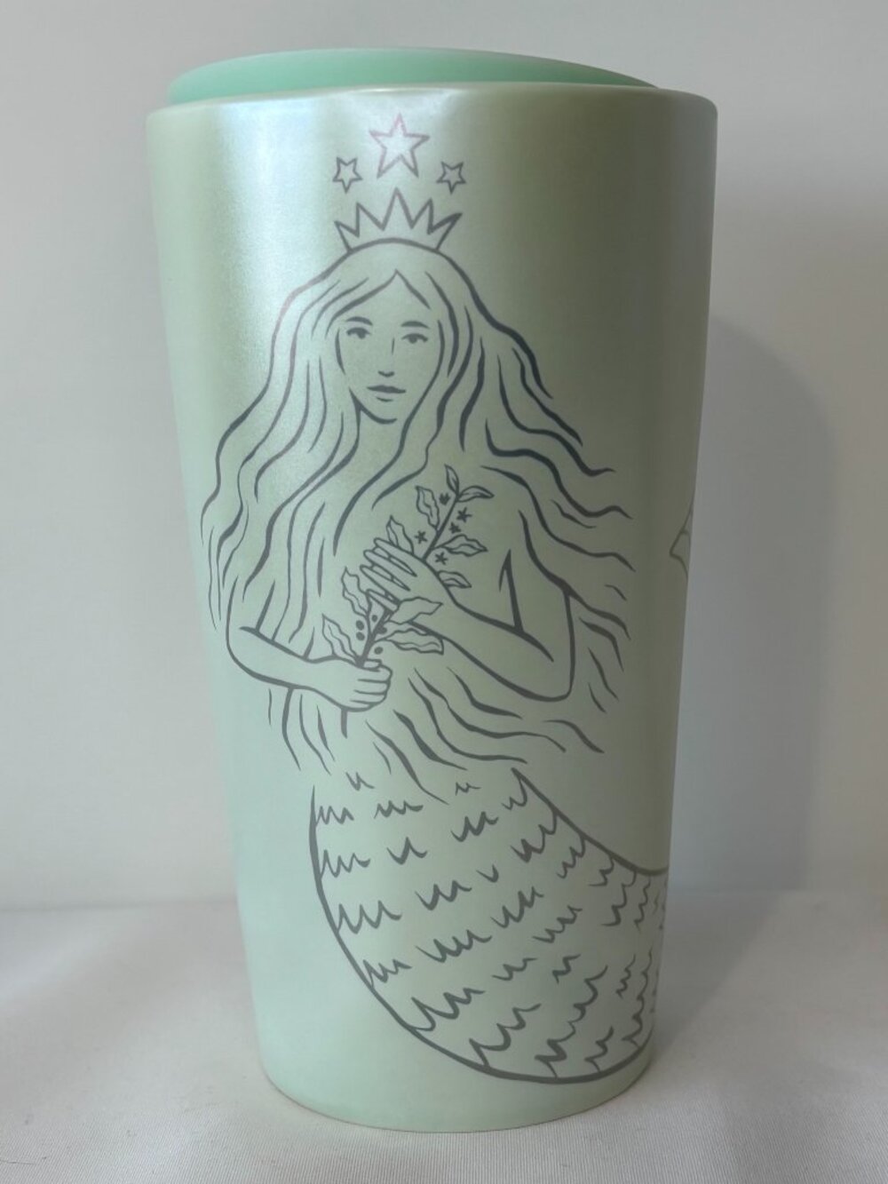 Starbucks 2020 50th Anniversary Ltd Edition Teal Green Mermaid 12oz Travel Mug